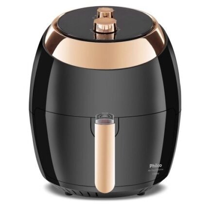 Fritadeira Air Fryer Philco Chrome 5,5 Litros Preta